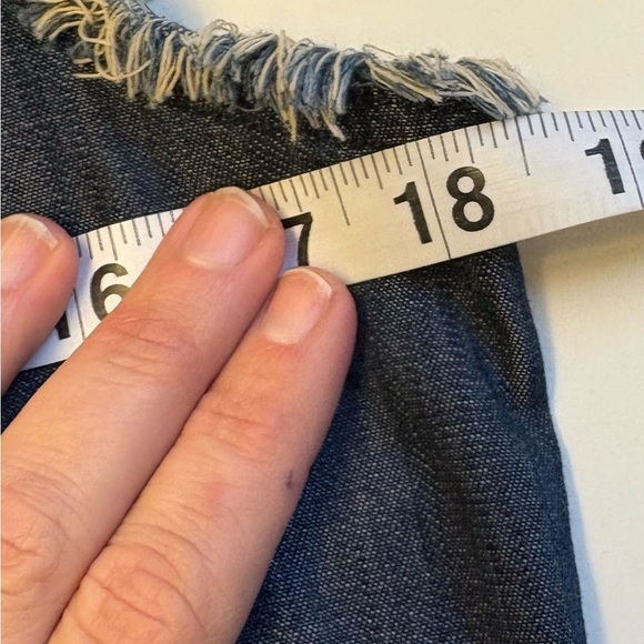 Diesel Denim Sleeveless Western Cotton Shirt Blue Button Down women's size Small - Picture 7 of 9